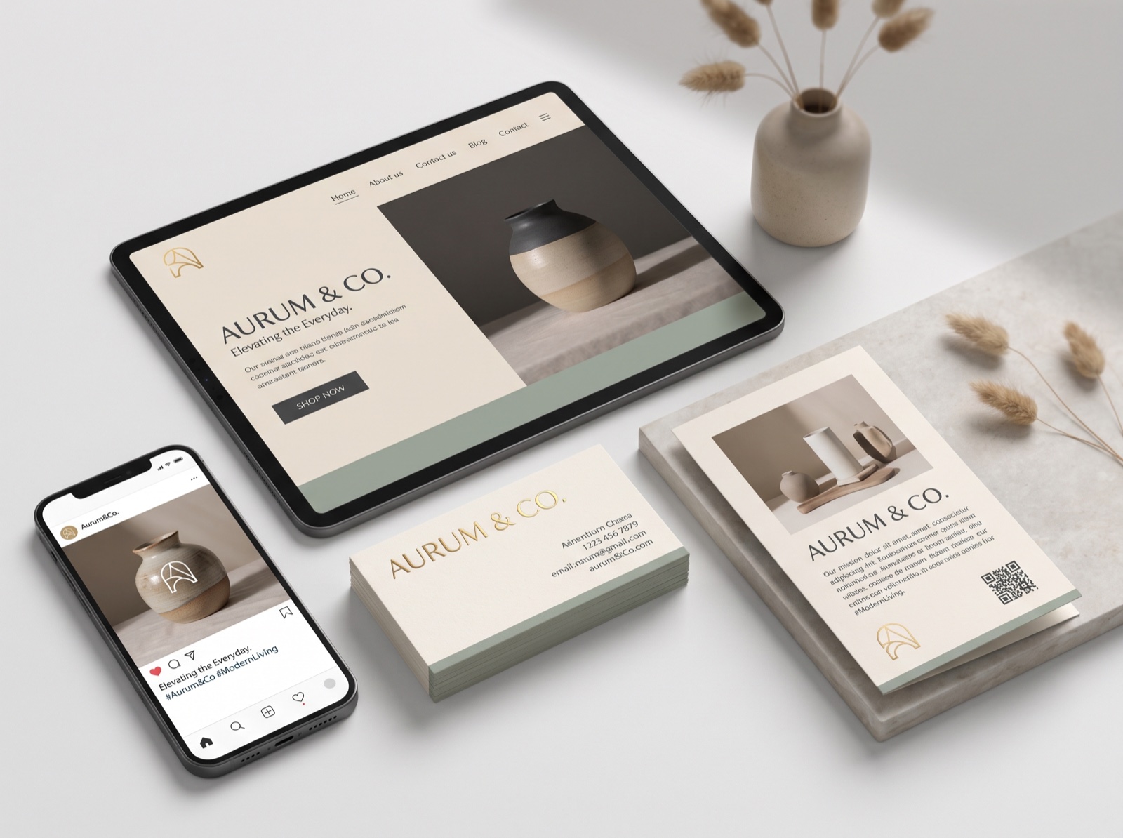Overleg over logo ontwerp en merkidentiteit
