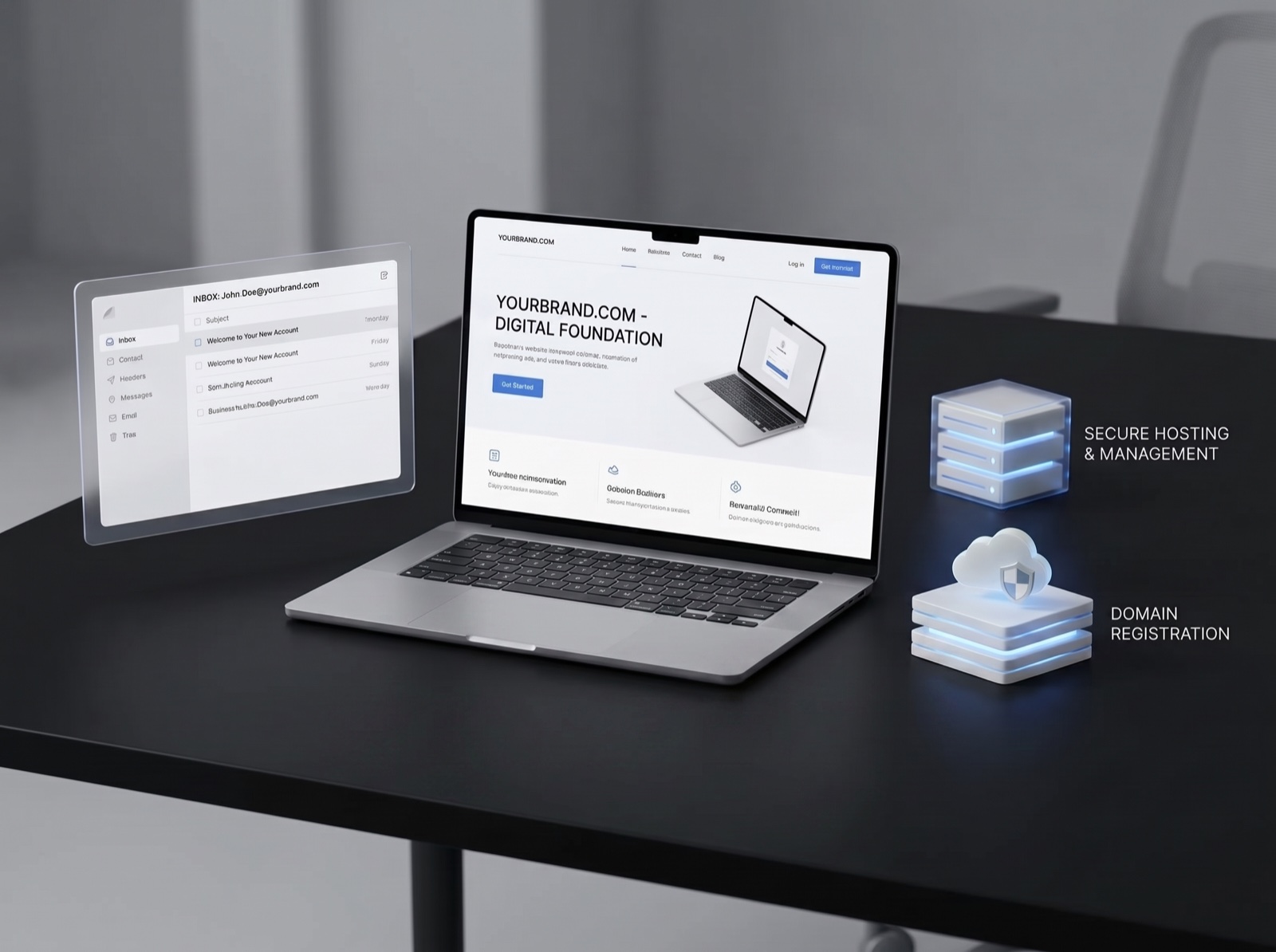 Motion design en digitale merkervaring op een laptop